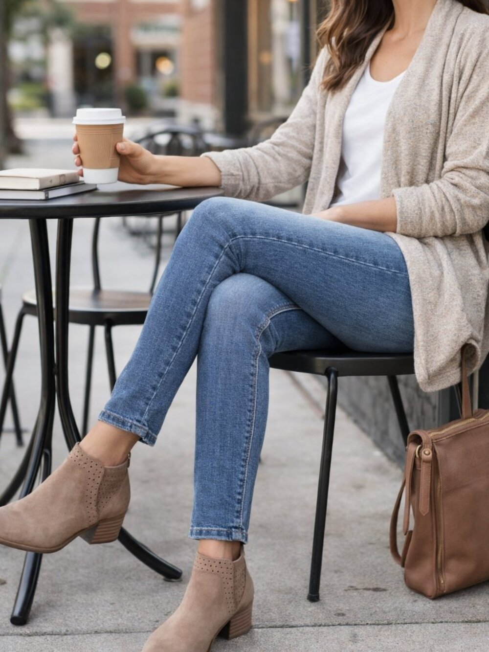 Style & Co Denim Boyfriend Jeggings Women’s PM Blue Stretch Pull-On Jeans Casual